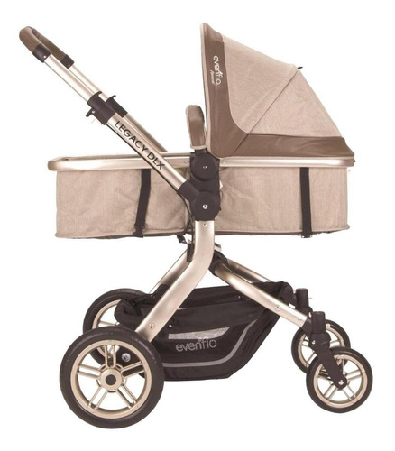 Carriola de paseo Evenflo Advanced Legacy DLX beige con chasis color dorado