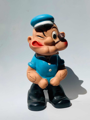 Muñeco Popeye De Goma Vintage Retro Impecable - Mikapao