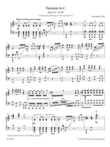 Fantasie In C, Op. 15 - D 760 / Fantasia En Do Mayor Op.15