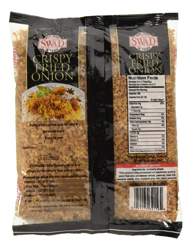 Cebolla Frita Crispy Bolsa De 340 Gramos