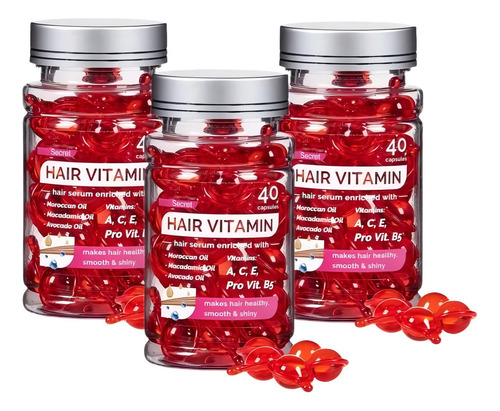 MVPCARE capilar reparación nutrición 120 unidad 80g 1 ml Cápsulas de esencias para el cuidado del cabello 3pcs