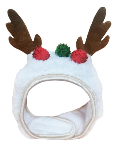 Gorro Blanco De Navidad Para Mascotas, Fácil De Usar, Lindo