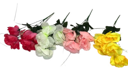 Ramo Rosas X 6 Unidades Pack Mayorista Deco Colores