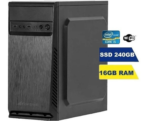 Pc Computador Cpu Intel I5 Ssd 240gb 16 Gb Memória Ram Wifi