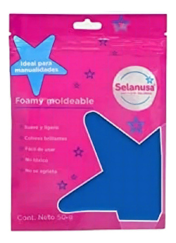 Foamy Moldeable C/ 50g Colores Manualidades Selanusa Color Azul