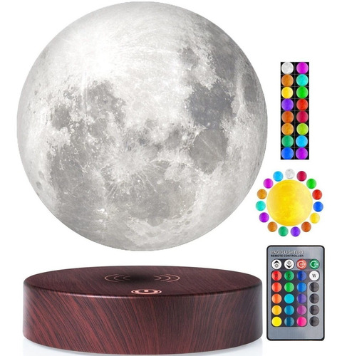 Vgazer Lámpara De Luna Levitante, 16 Colores, 20 Modelos, Lá