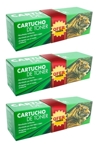 3 Pza Tn-1060 Toner Tigre Compatible Con Brother Hl-1112