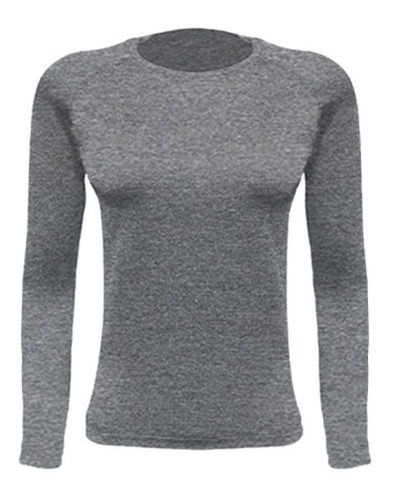 Blusa Segunda Pele Feminino Ultra Go Ahead Inverno Cinza