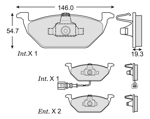 Balatas Delanteras Lupo 2005-2009 Schaeffler Fag