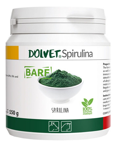 Suplemento Para Perros Dolvet Spirulina 150gr