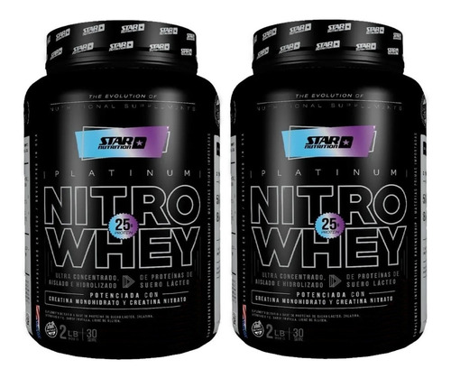 2 Kg De Nitro Whey  Proteina Y Aminoacidos Star Nutrition