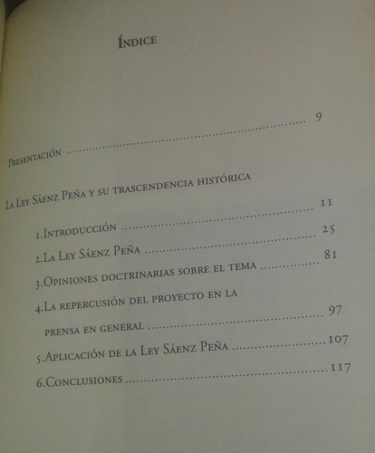 La Ley Sáenz Peña Y Su Trascendencia Histórica C. Frontera (Usado)