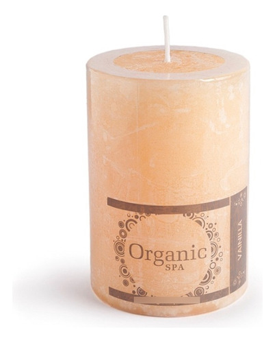 Velas De Cera Aromáticas Decorativas Organic Spa Vainilla