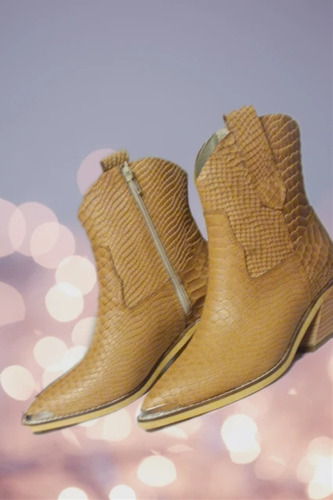 Bota Texana Claire Reptil Anaconda Suela