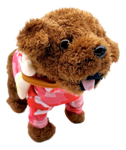 Perro Peluche Interactivo Sonido Control Correa Juguete Niño