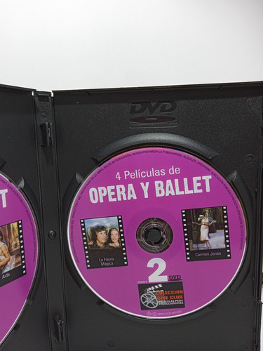 Imagen 6 de 6 de 4 Películas De Ópera Y Ballet - Colección Cine Club - 2 Cd's