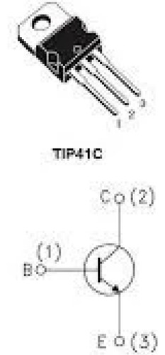 Paquete De 5 Piezas Transistor Tip41c Tip41 Npn 6a 100v 65w
