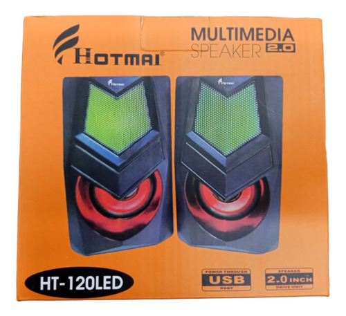 Cornetas Hotmai Multimedia 2.0 Modelo Ht-120 Con Luces Led
