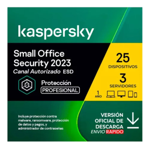 Kaspersky Small Office - Licencia Base Esd - 25 Pcs 1 Año