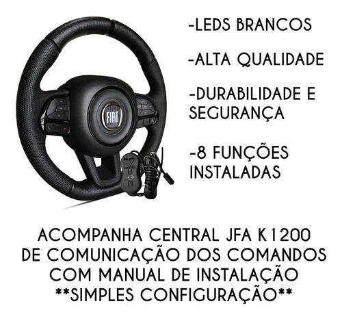 Volante Comando Som Interface Jfa Palio Uno Stilo Strada