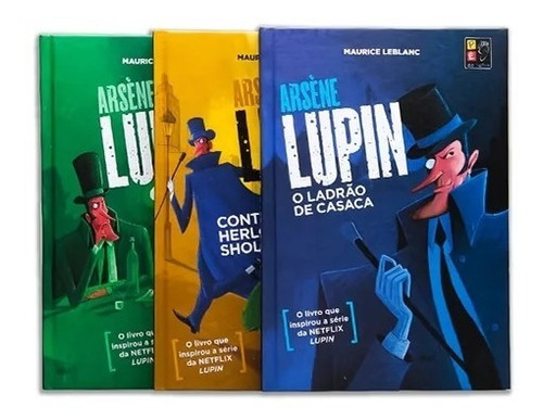 Box Livros Arséne Lupin - Clássicos - 3 Volumes