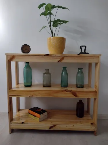 Mesa De Arrimo Rústica Fabricada Con Madera De Pallet