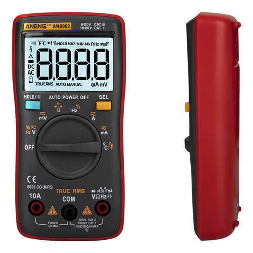 Guangchuan Aneng An8002 6000 Conta Com True Rms