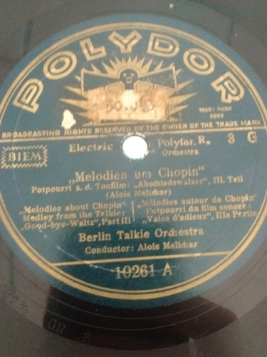 Berlin Talkie Orchestra Disco Pasta Polydor 10261 C23