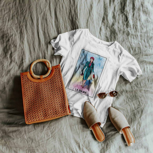 Playera Loteria Mexicana La Dama