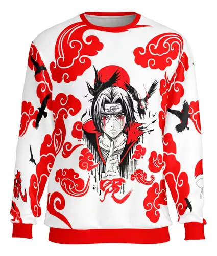 Japão Anime Naruto0 Akatsuki Nuvem Vermelha 3D Imprimir Hoodie