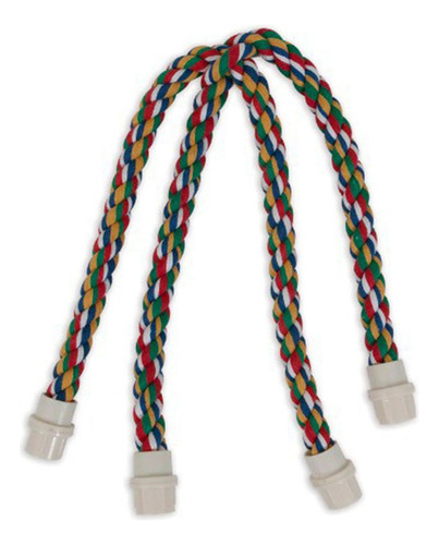 Perchas De Cuerda Coloridas Para Pájaros, Jaula Flexible