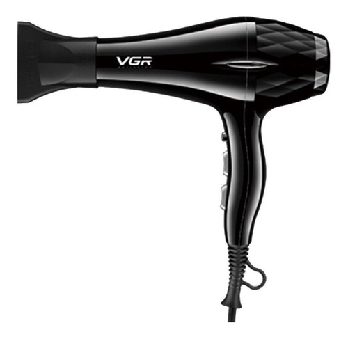 Secador De Pelo Profesional Vgr V-413 Voyager Negro 2200w