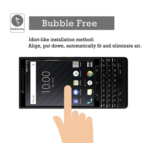 Blackberry Keytwo Key2 Vidrio Templado 4.5 Pulgadas Pack X2