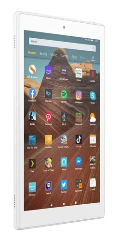 Imagen 3 de 4 de Tablet Amazon Fire HD 10 2019 KFMAWI 10.1" 32GB white con 2GB de memoria RAM