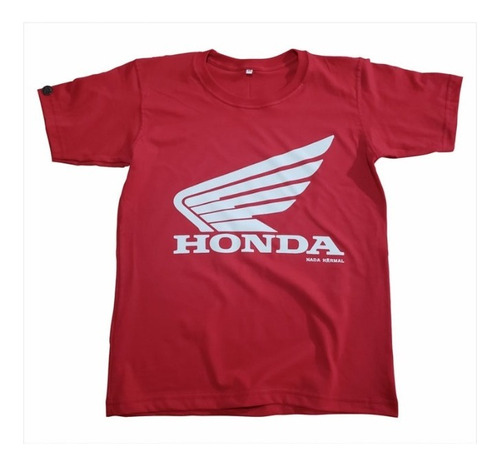 Remera Algodón Moto Honda Rojo El Tala Repuestos