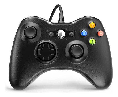 Imagen 1 de 6 de Joystick Mando Generico Para Xbox 360 Y Pc Con Cable 2m