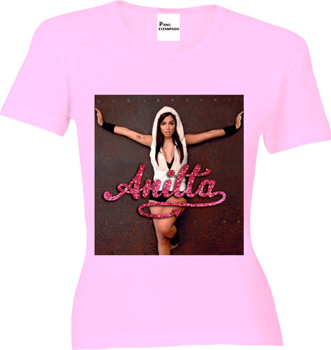 Camiseta, Baby Look, Regata, Cropped Anitta