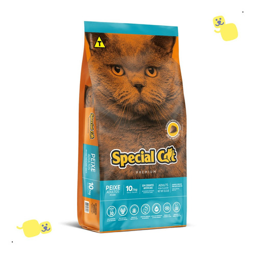 Alimento Special Cat Peixe Adultos 10,1kg Ração Gato Felino