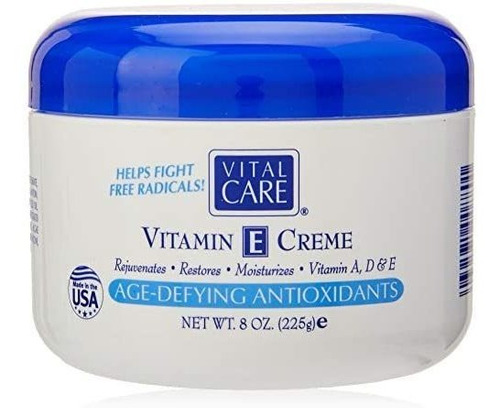 Creme De Vitamina E Vital Care, (8 Fl Oz), Um Cuidado Comple