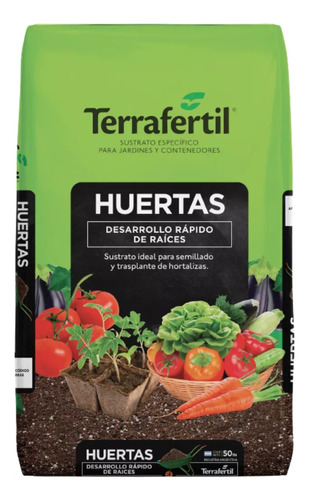 Sustrato Organico Huertas 50 L Terrafertil  Pr6-*