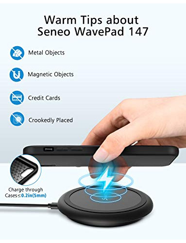 Seneo 147 Qi Certified Fast Wireless Charging Pad 7.5w Para