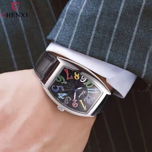 Reloj De Cuarzo Chenxi 8217 Para Hombre, Colorido, Digital,