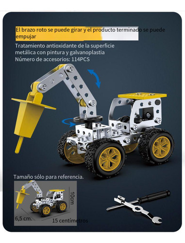 Modelo De Vehículo De Ingeniería De Ensamblaje De Metales En