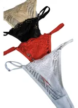 Comprar Pack X4 Less Tangas Regulables Encaje