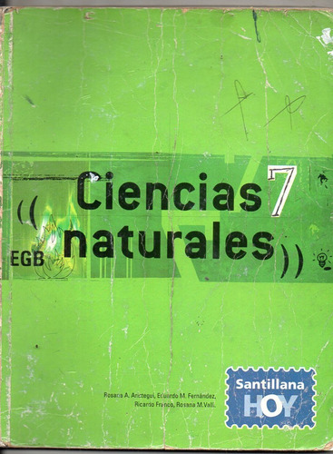 Ciencias Naturales 7 Egb - Santillana Hoy Usado Antiguo