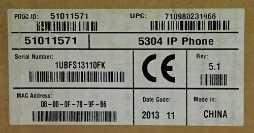 Teléfono Mitel 5304 Ip Phone (nuevo) (Usado)