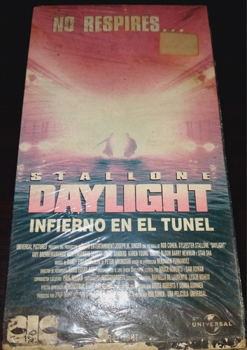 Infierno En El Túnel!!!!!en Vhs Clásico Original 