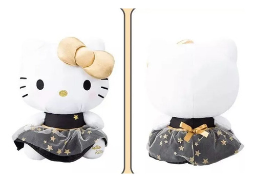 Peluches Hello Kitty Black Gold 30cm