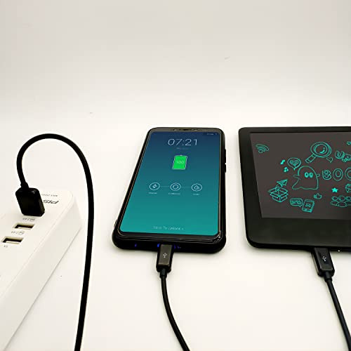 Cable Divisor Micro Usb Corto Gelrhonr, 3 En 1, Usb 2.0 A, M