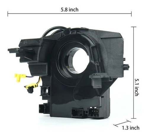 Imagen 10 de 10 de Pista Espiral Volante Claxon Bolsa C/s Angulo Wrangler 07-18